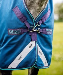 Rhino® Wug (0g Lite) - Navy Aqua And Grey -Equestrian Supplies FRONT