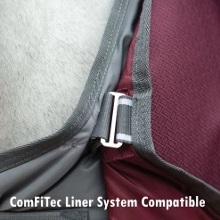 Weatherbeeta ComfiTec Plus Dynamic II Detach-A-Neck Lite- Maroon, Grey And White -Equestrian Supplies LINER1