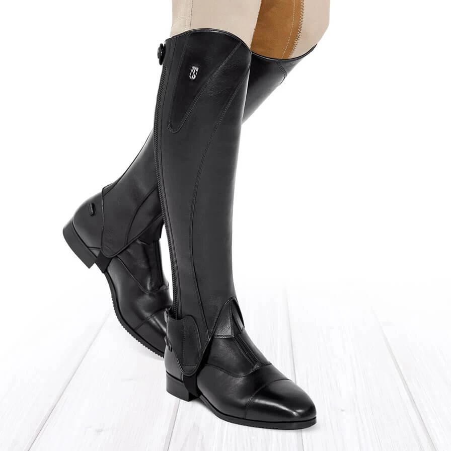 Medici Vogue Half Chap - Black 1 Medici Vogue Half Chap - Black