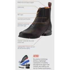 Women's Devon Nitro Zip Paddock - Waxed Chocolate -Equestrian Supplies nitro1